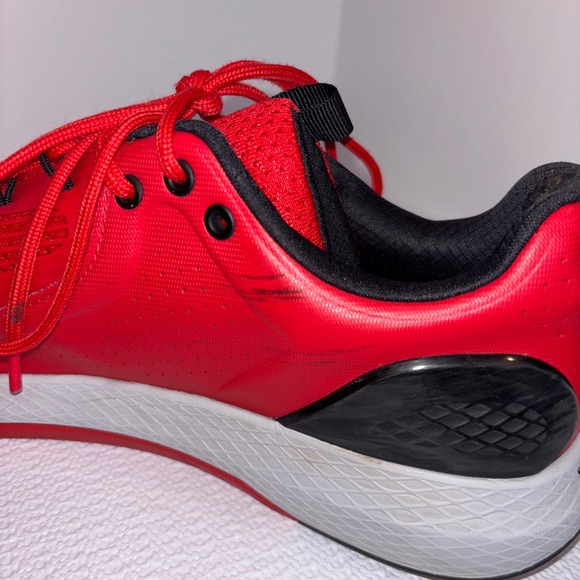 Under Armour Mens Charged RC Running Shoes Sneakers‎ Red Black Athletic Size 12 - Picture 7 of 9